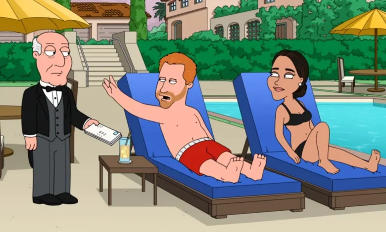 Prince Harry, Meghan Markle parody on Family Guy.