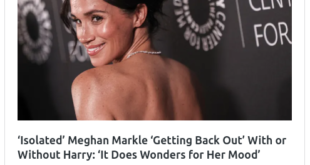 Allegedly:  ‘Isolated’ Meghan Markle Finds New Confidence Stepping Out Solo